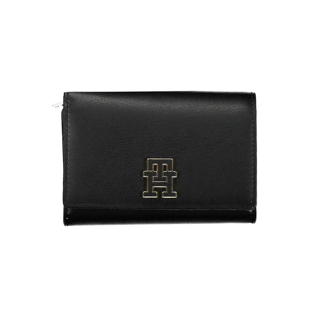 Tommy Hilfiger Black Polyethylene Women Wallet - Hilstor