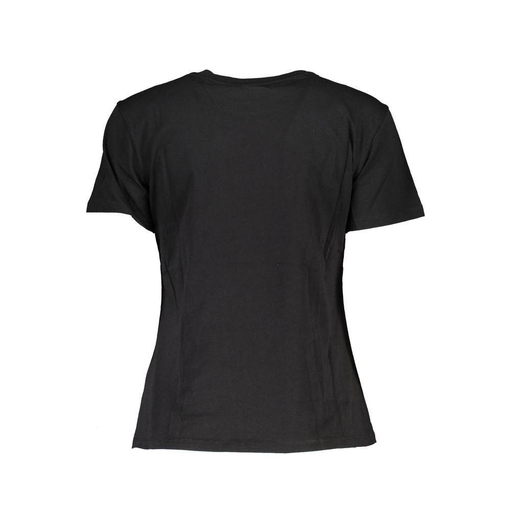 Patrizia Pepe Black Cotton Women T-Shirt - Hilstor