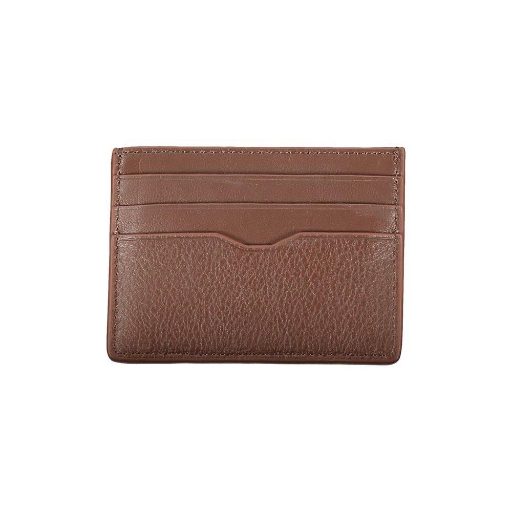 Tommy Hilfiger Sleek Leather Card Holder with Contrast Detailing - Hilstor
