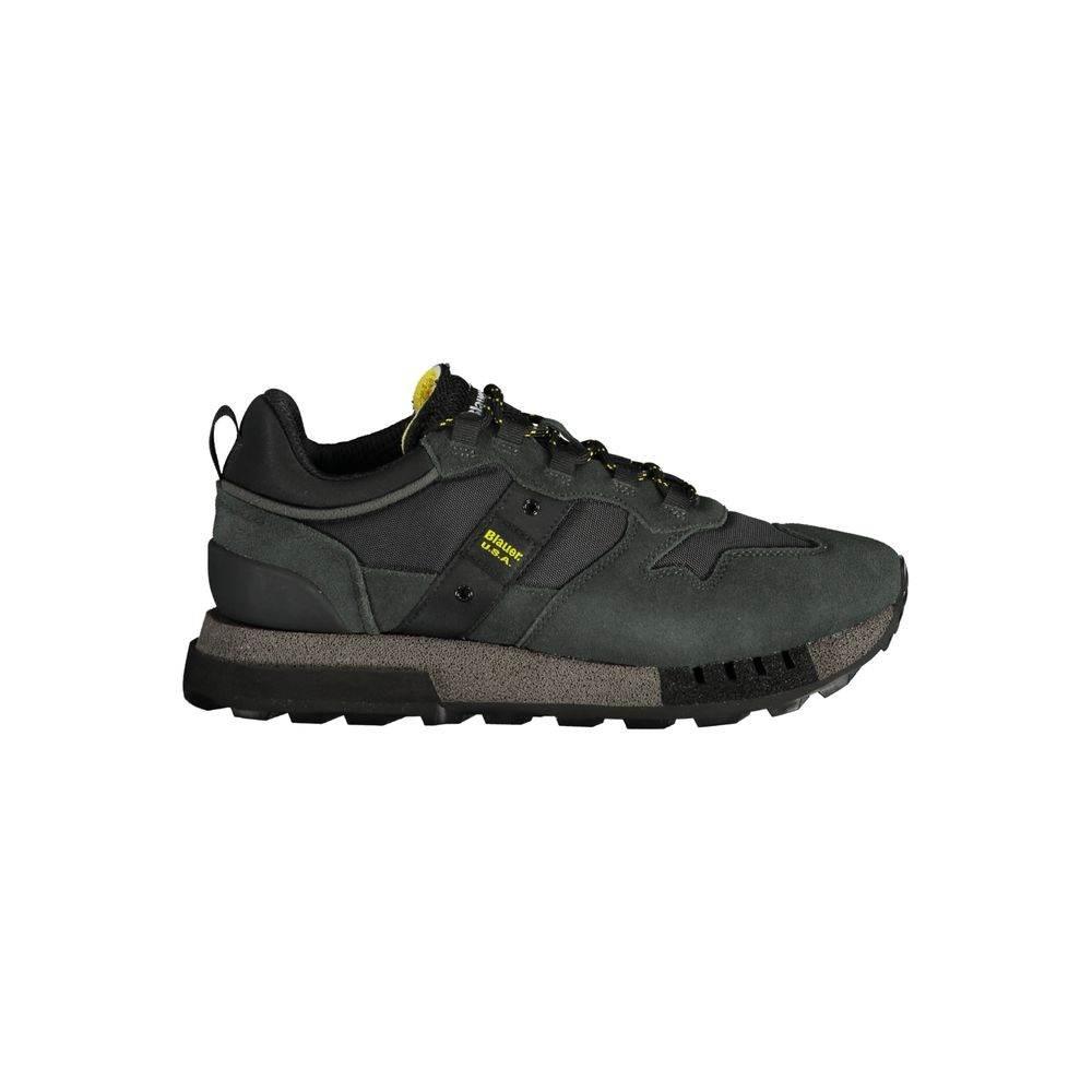 Blauer Black Polyethylene Men Sneaker - Hilstor
