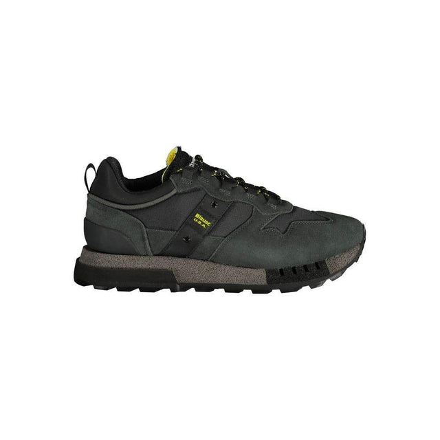 Blauer Black Polyethylene Men Sneaker - Hilstor