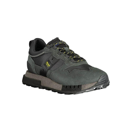 Blauer Black Polyethylene Men Sneaker - Hilstor
