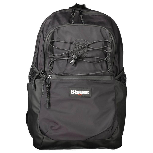 Blauer Black Polyester Men Backpack - Hilstor