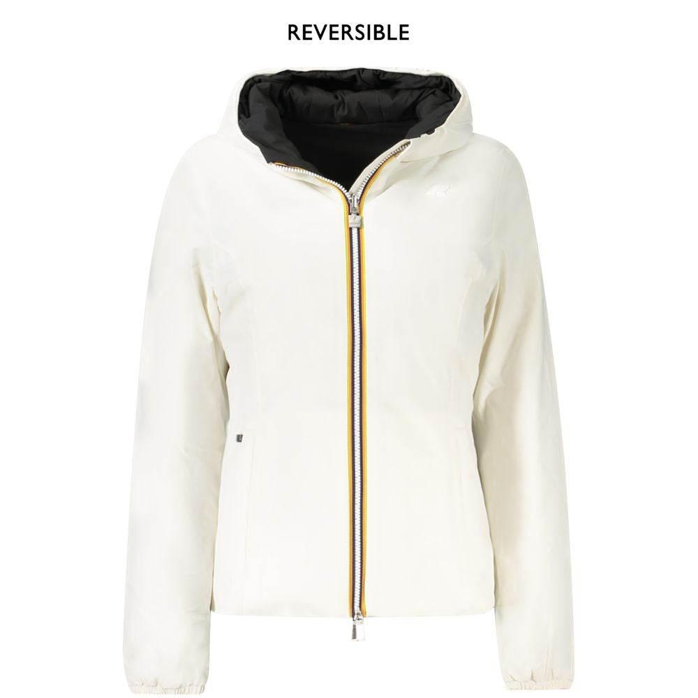 K-WAY White Nylon Women Jacket - Hilstor