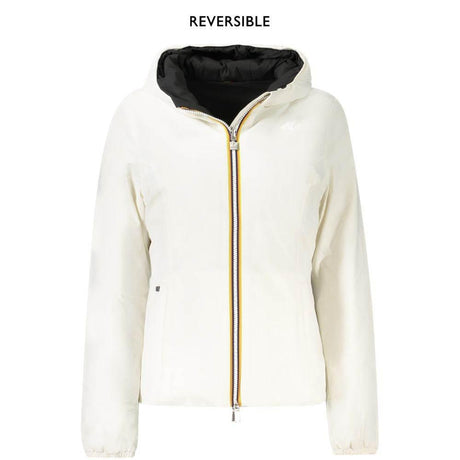 K-WAY White Nylon Women Jacket - Hilstor