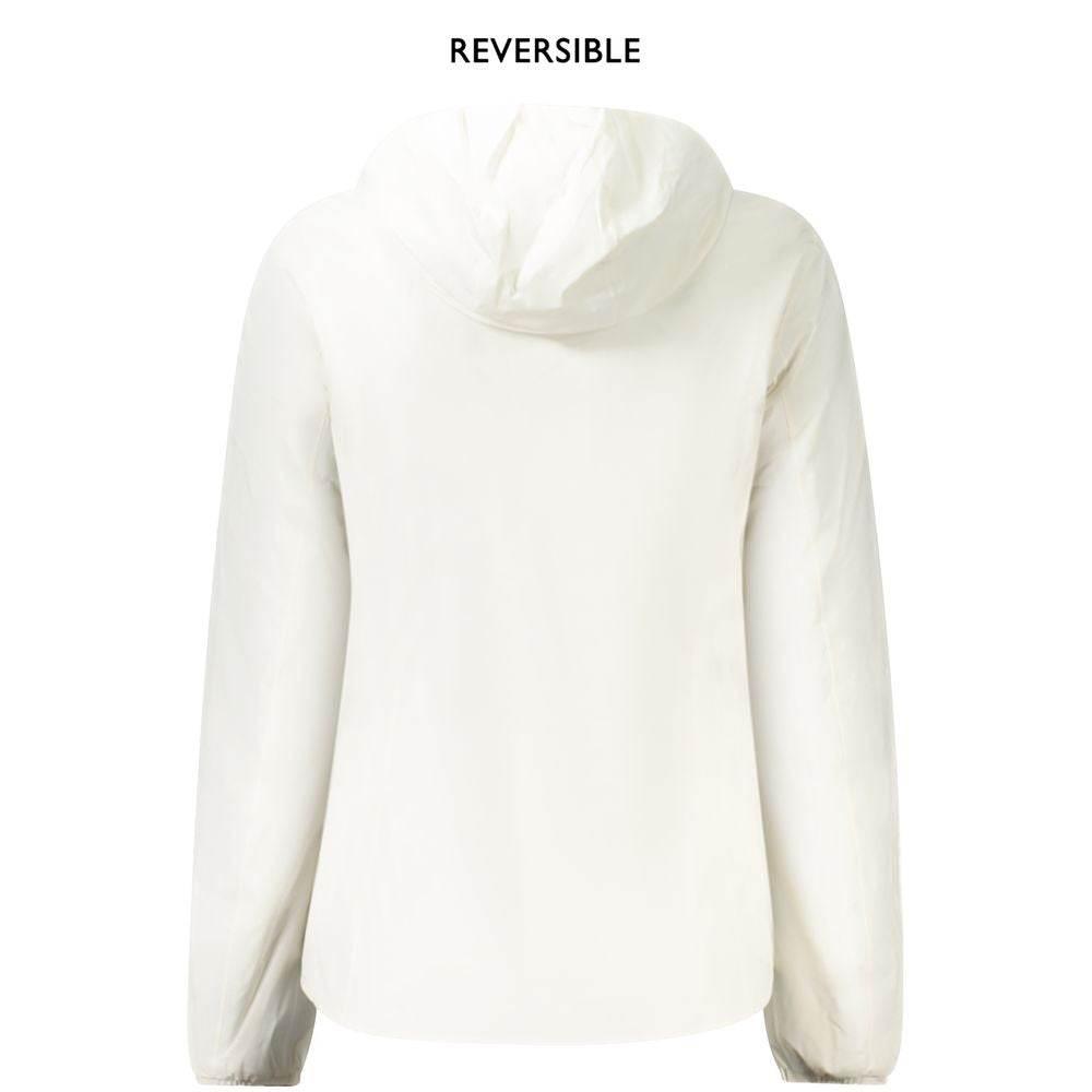 K-WAY White Nylon Women Jacket - Hilstor