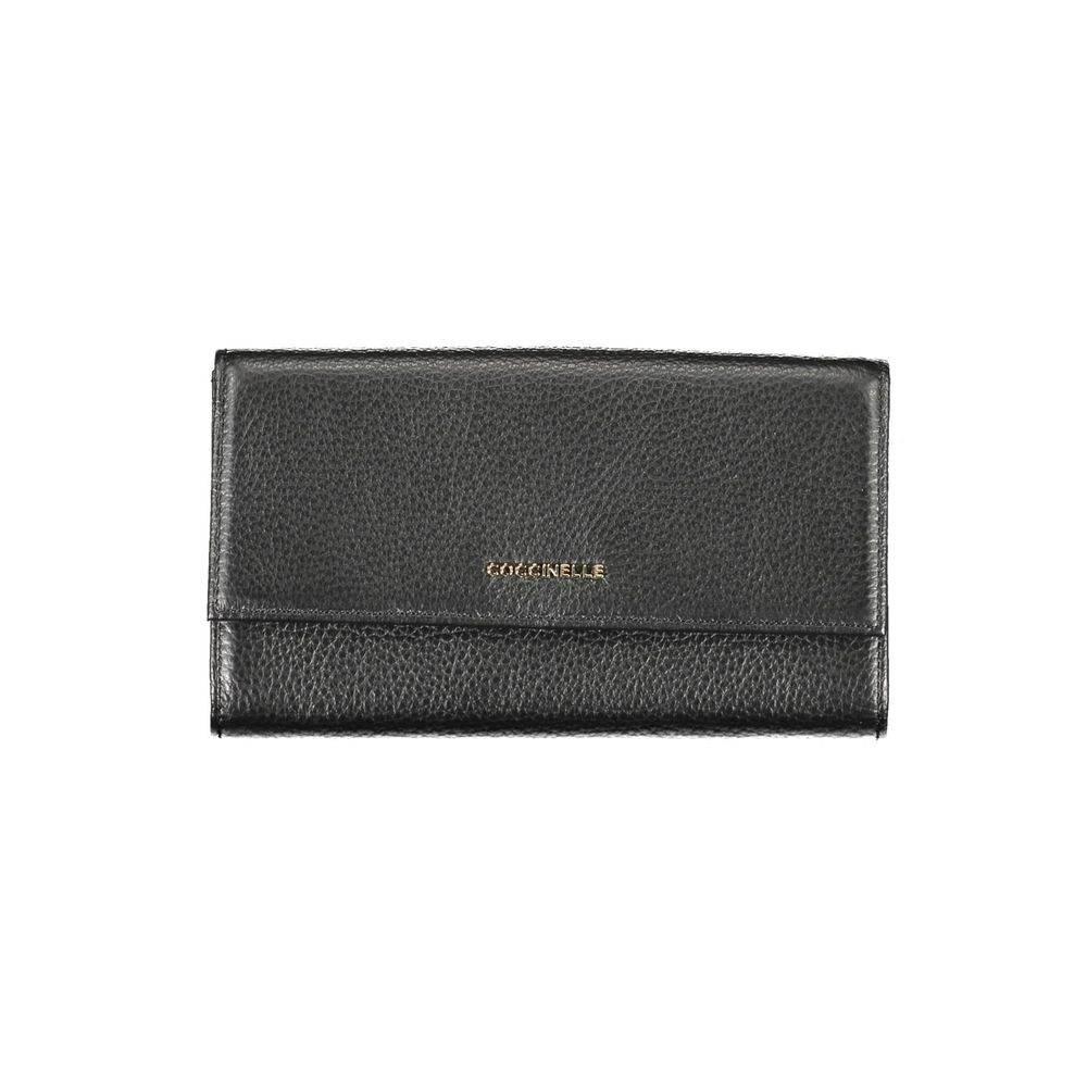 Coccinelle Black Leather Women Wallet - Hilstor