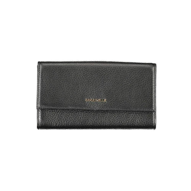 Coccinelle Black Leather Women Wallet - Hilstor
