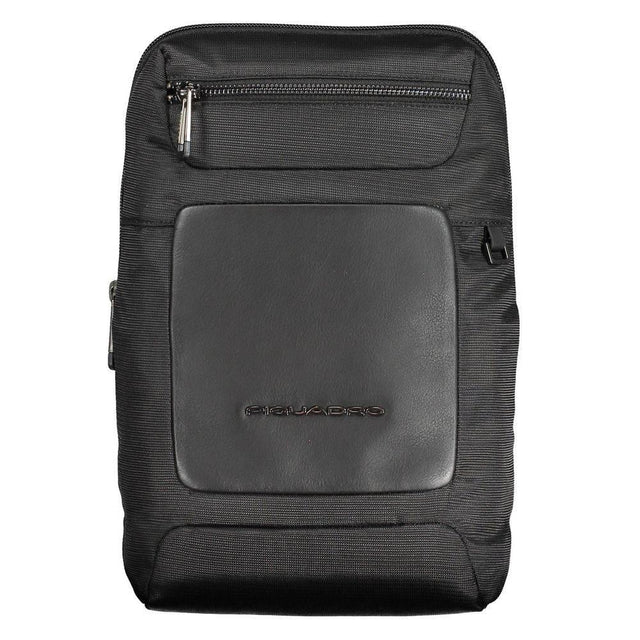 Piquadro Black Recycled Polyethylene Men Shoulder Bag - Hilstor