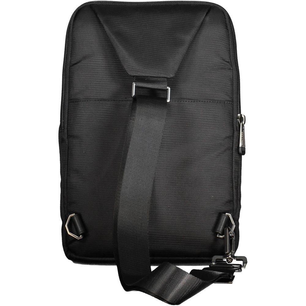 Piquadro Black Recycled Polyethylene Men Shoulder Bag - Hilstor