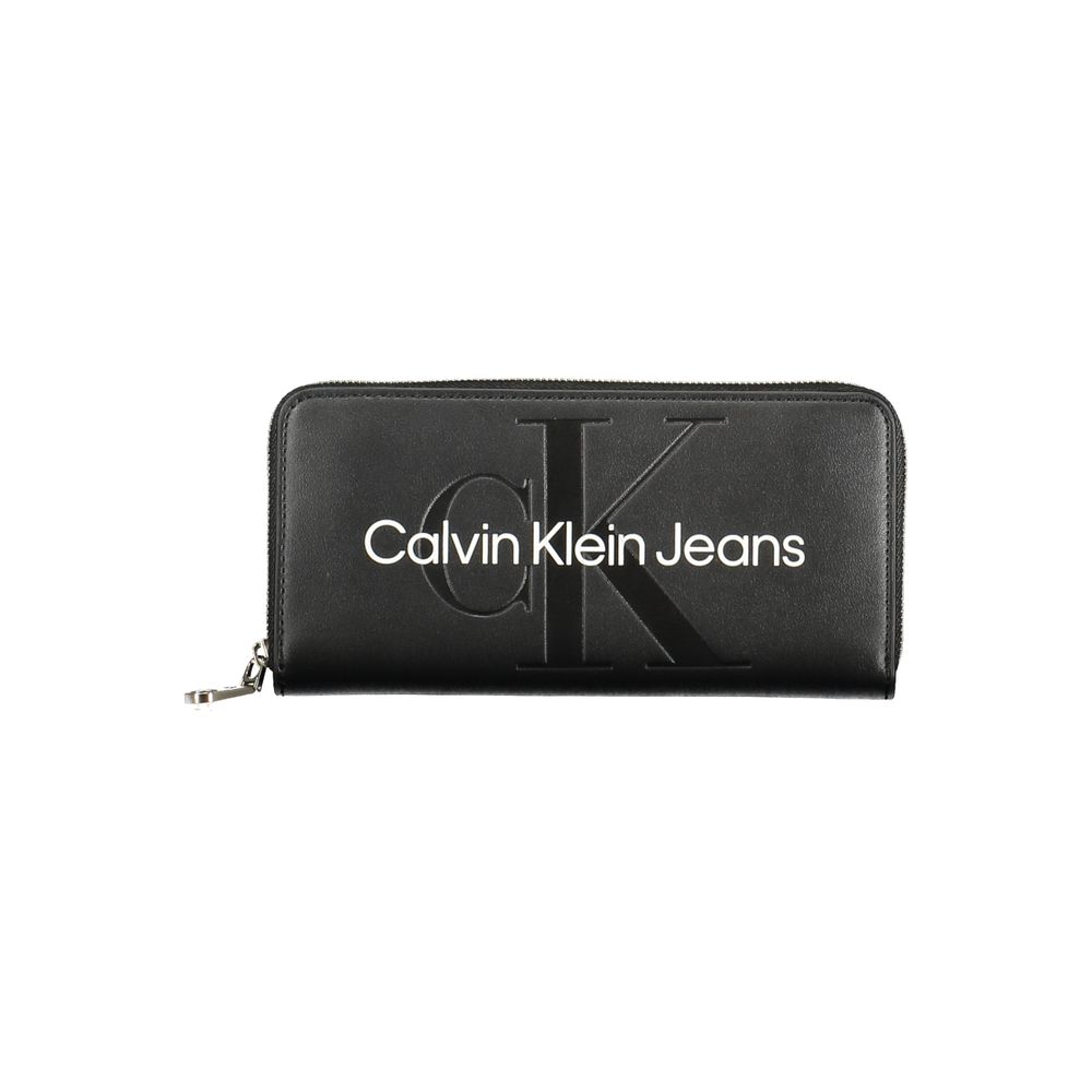 Calvin Klein sort polyethylen tegnebog til kvinder