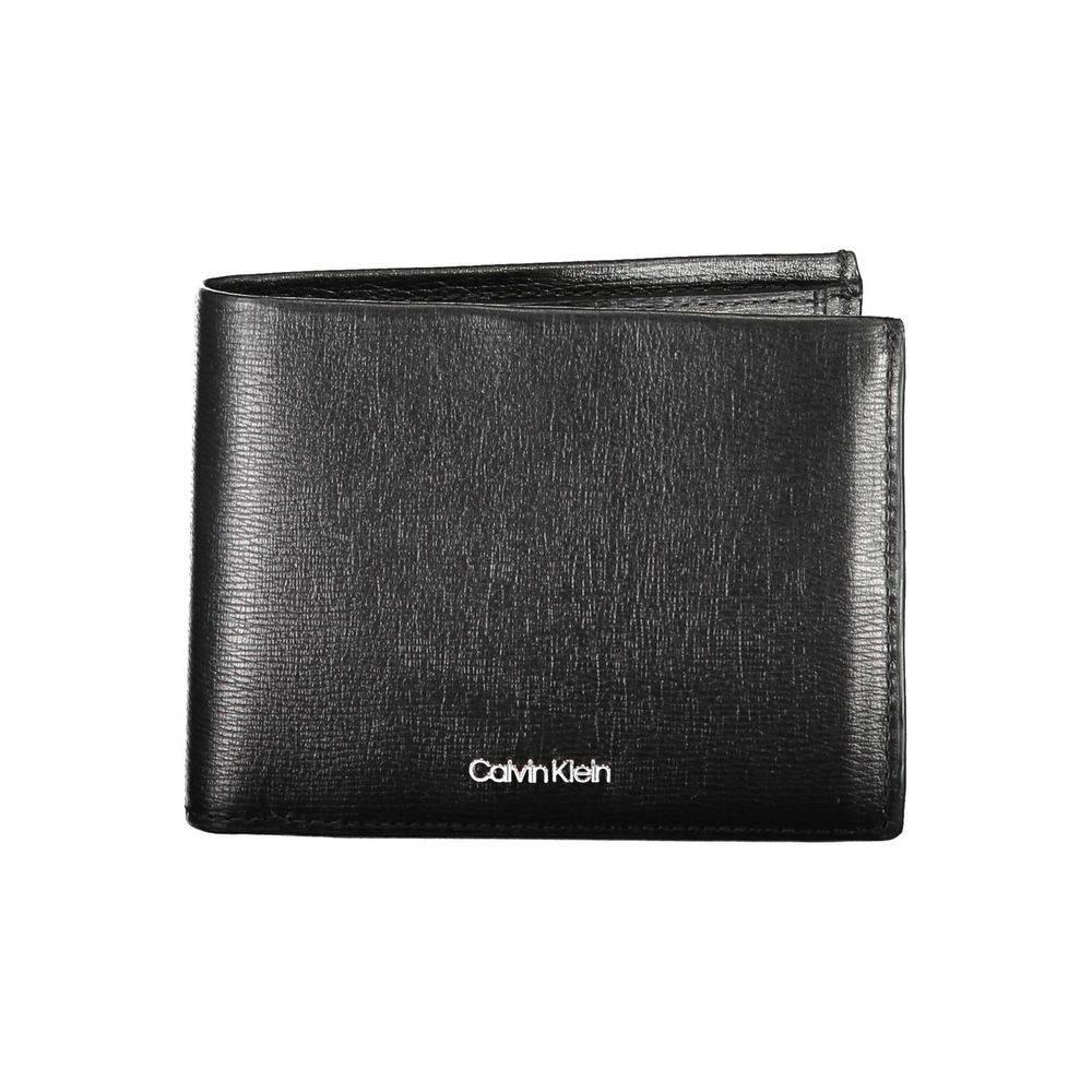 Calvin Klein Black Leather Men Wallet - Hilstor