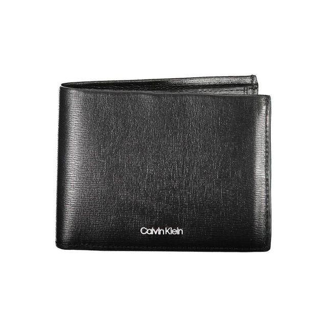 Calvin Klein Black Leather Men Wallet - Hilstor