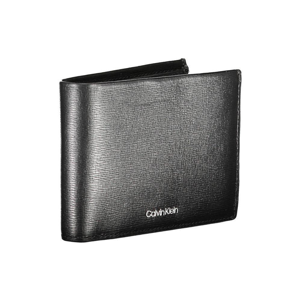Calvin Klein Black Leather Men Wallet - Hilstor