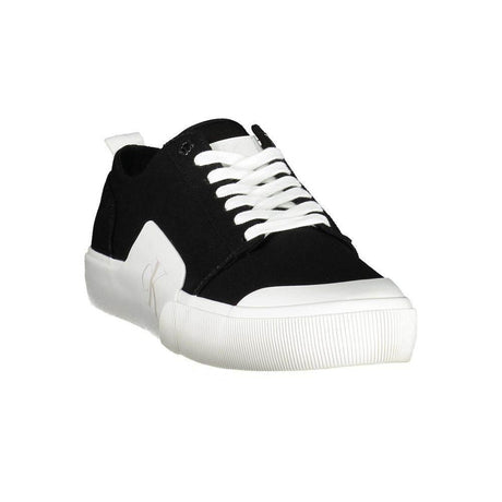 Calvin Klein Black Cotton Men Sneaker - Hilstor