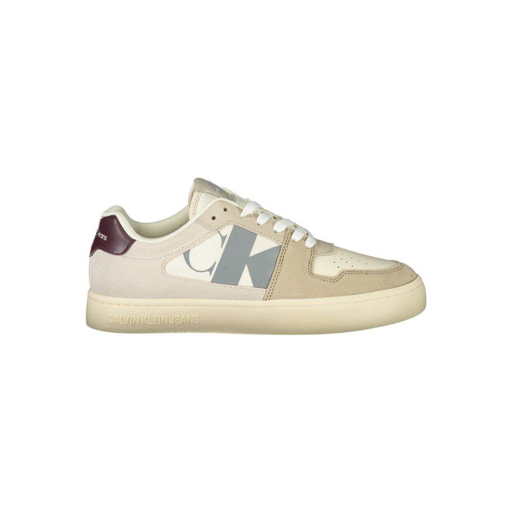 Calvin Klein Beige Polyester Sneaker til mænd