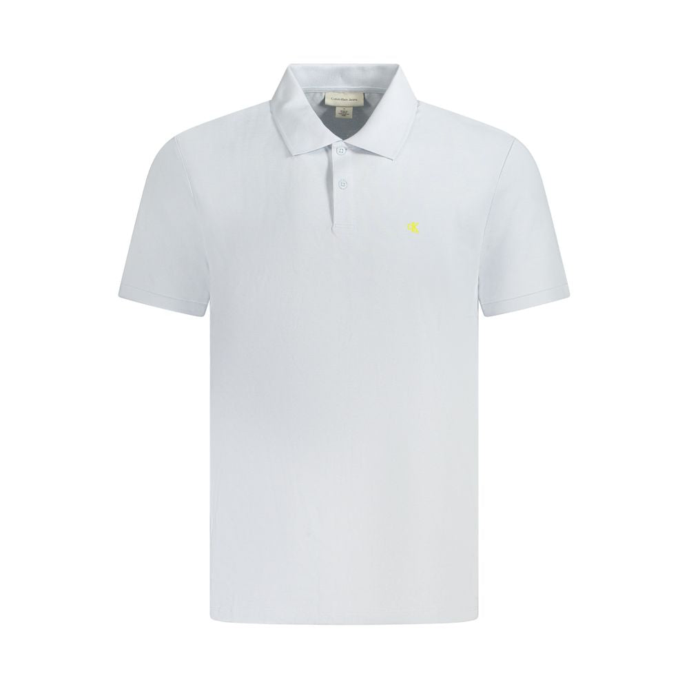 Calvin Klein lyseblå bomuldspoloshirt