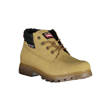 Carrera Beige Lace-Up Boots with Contrast Details - Hilstor