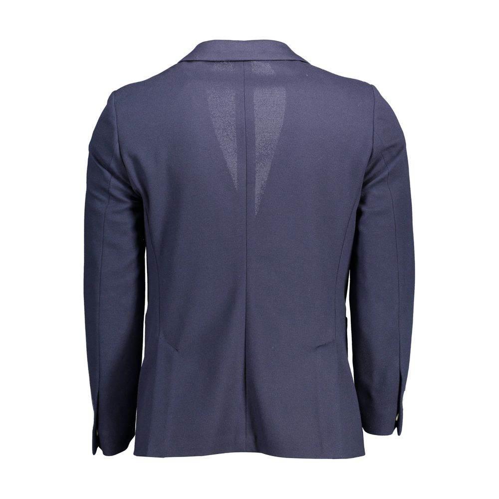 Gant Blue Polyester Men Jacket - Hilstor