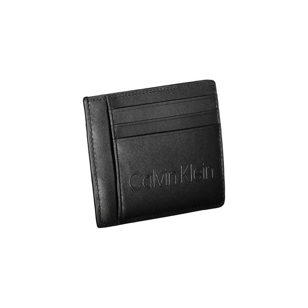Calvin Klein Black Polyethylene Men Wallet - Hilstor