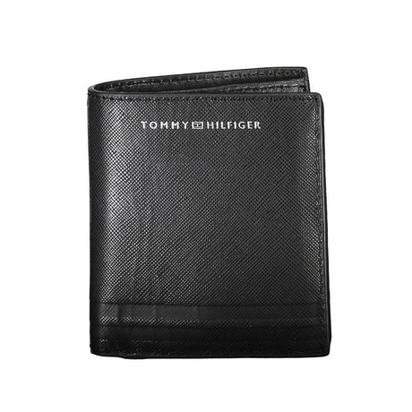 Tommy Hilfiger Black Leather Men Wallet - Hilstor