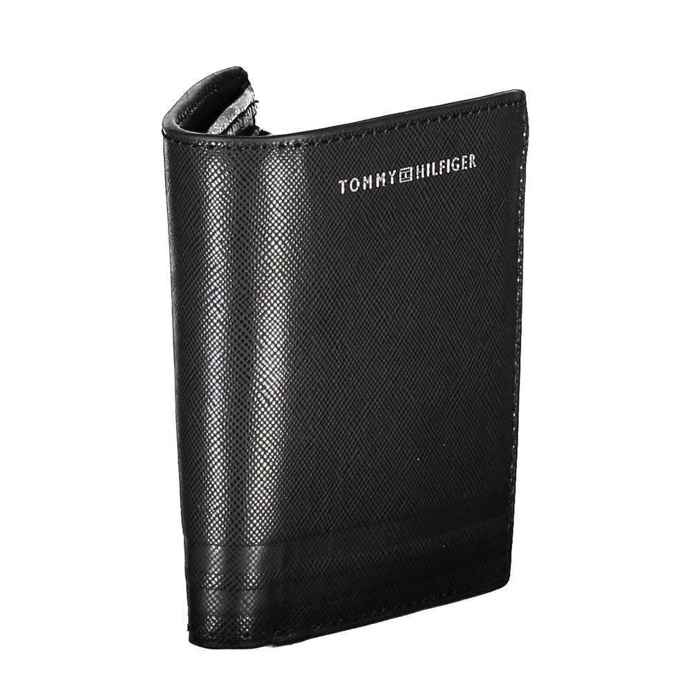 Tommy Hilfiger Black Leather Men Wallet - Hilstor