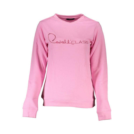 Cavalli Class Pink Cotton Sweater - Hilstor