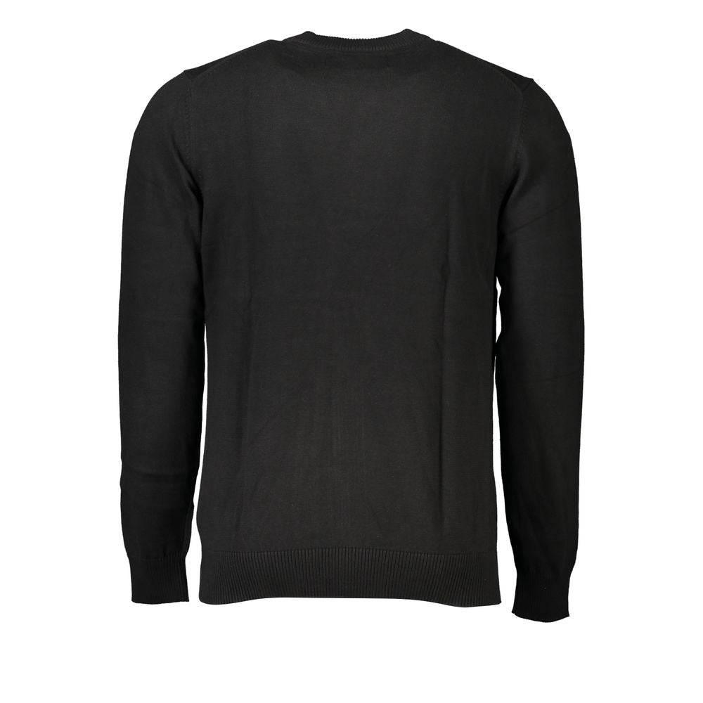 Calvin Klein Sleek Long Sleeve Crew Neck Sweater with Logo - Hilstor