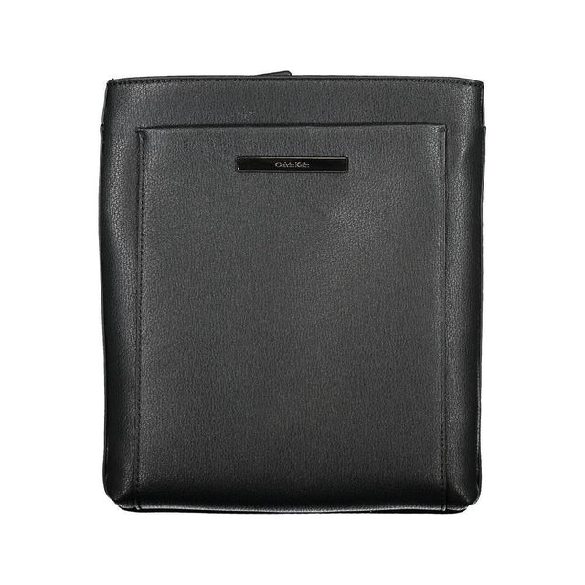 Calvin Klein Elegant Black Shoulder Bag with Contrasting Details - Hilstor