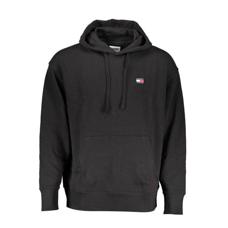 Tommy Hilfiger Black Cotton Men Sweater Hoodie - Hilstor