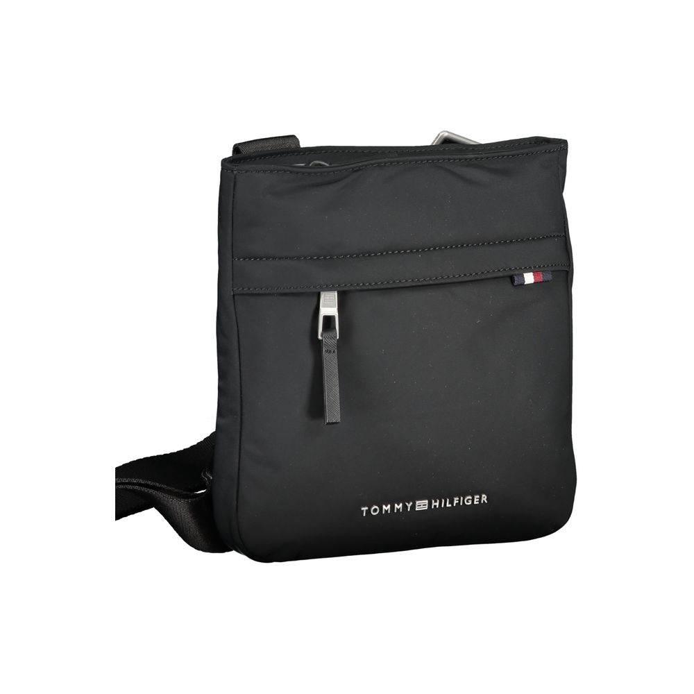 Tommy Hilfiger Black Polyester Shoulder Bag - Hilstor