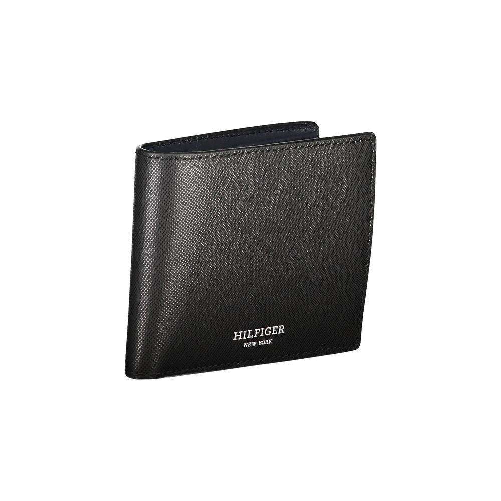 Tommy Hilfiger Black Leather Wallet - Hilstor