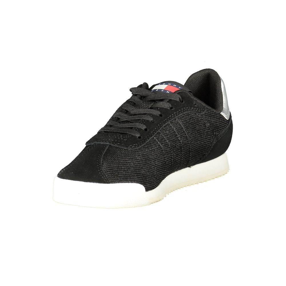 Tommy Hilfiger Black Polyester Women Sneaker - Hilstor