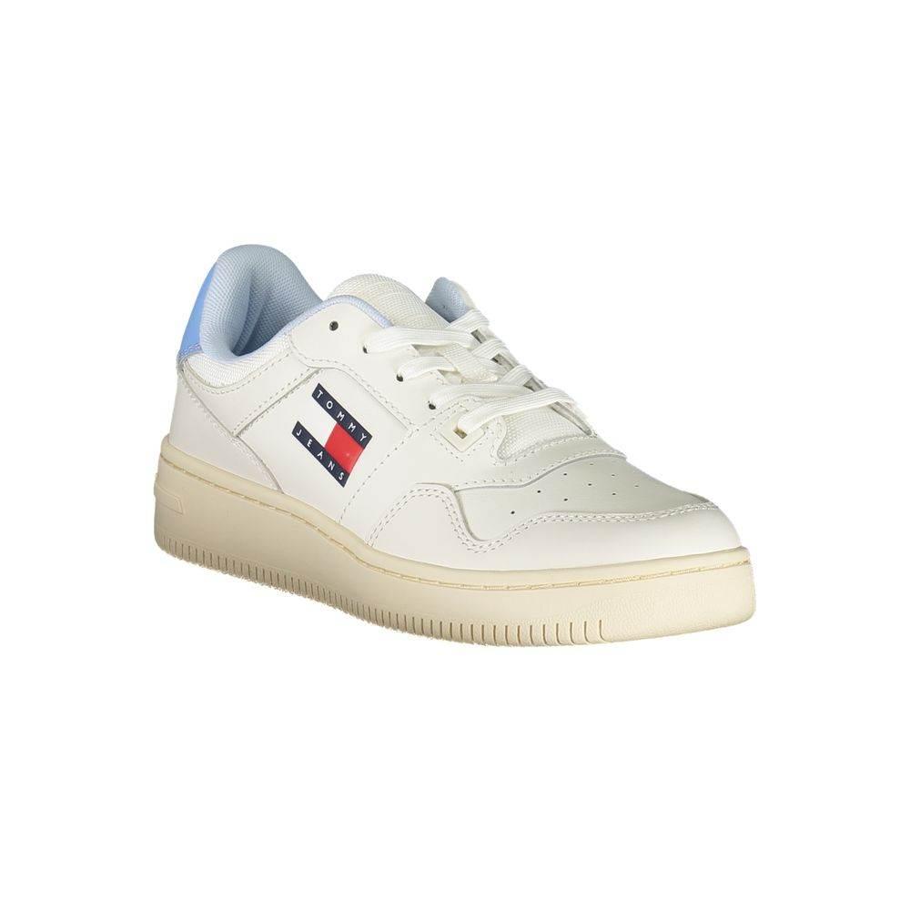 Tommy Hilfiger White Leather Women Sneaker - Hilstor