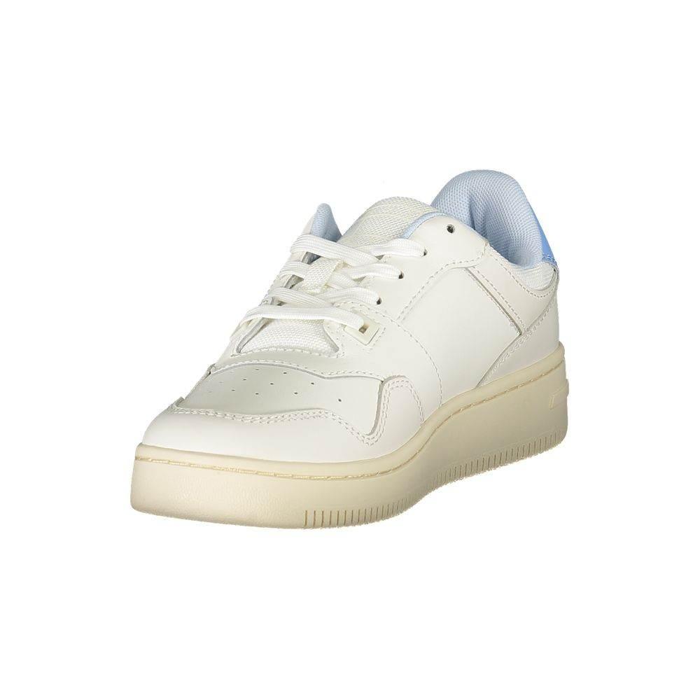 Tommy Hilfiger White Leather Women Sneaker - Hilstor