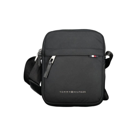 Tommy Hilfiger Black Polyester Shoulder Bag - Hilstor