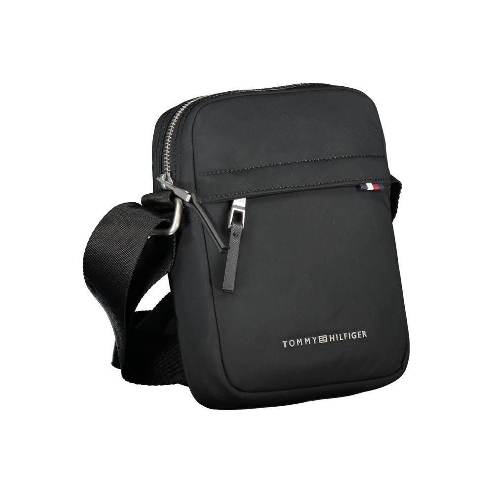 Tommy Hilfiger Black Polyester Shoulder Bag - Hilstor