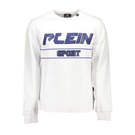 Plein Sport White Cotton Men Sweater - Hilstor