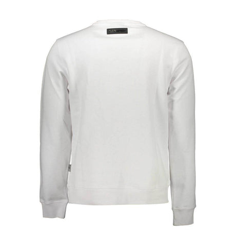 Plein Sport White Cotton Men Sweater - Hilstor