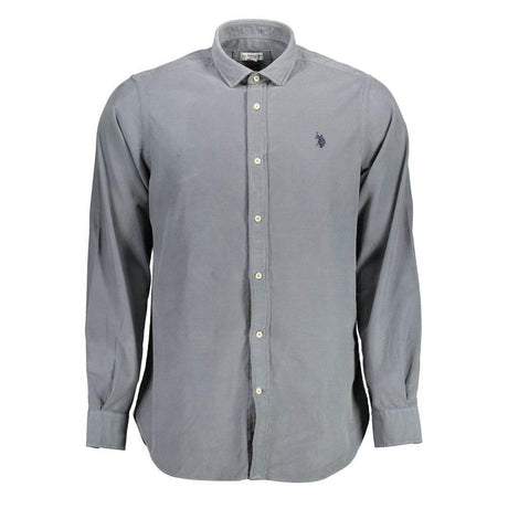 U.S. POLO ASSN. Blue Cotton Men Shirt - Hilstor