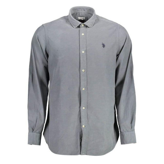 U.S. POLO ASSN. Blue Cotton Men Shirt - Hilstor