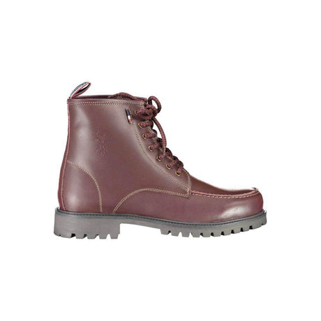 U.S. POLO ASSN. Red Leather Men Boot - Hilstor