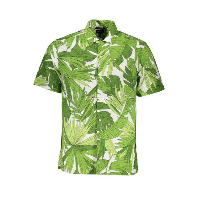 Gant Green Cotton Men Shirt - Hilstor