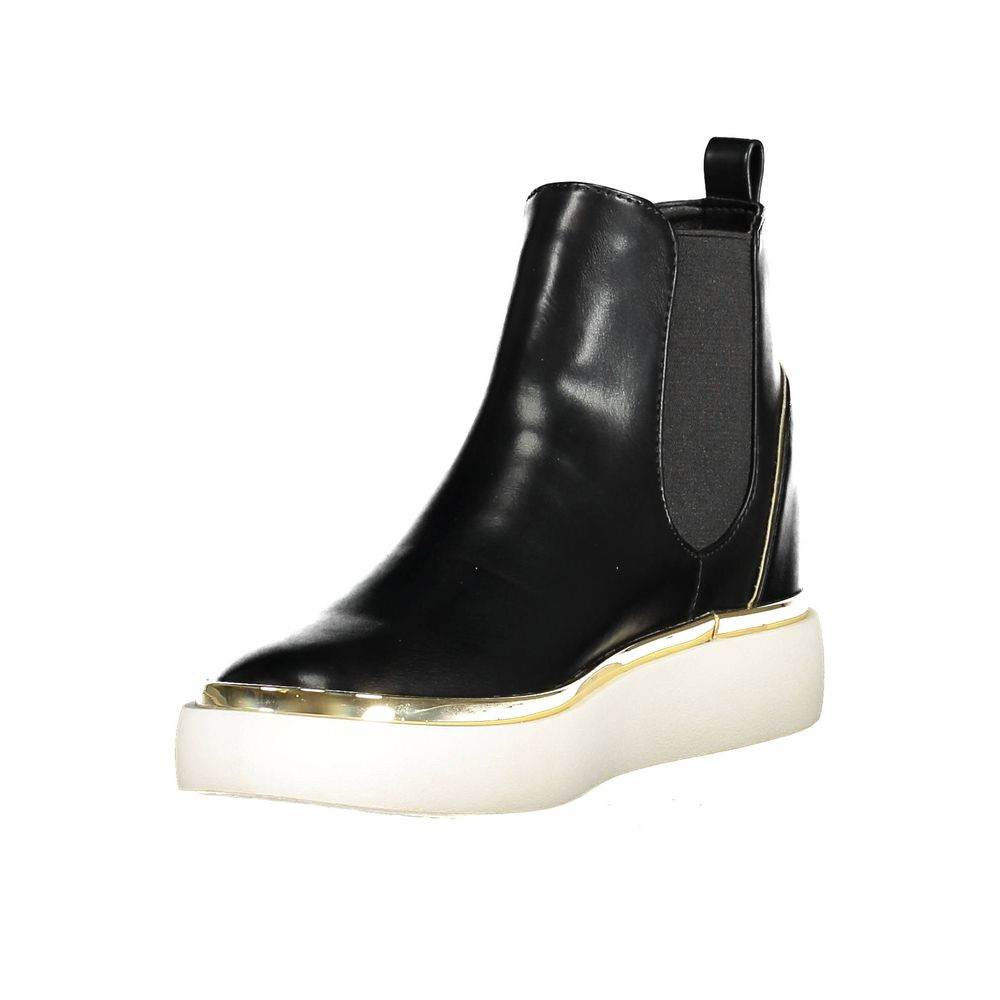 U.S. POLO ASSN. Black Polyester Women Boot - Hilstor