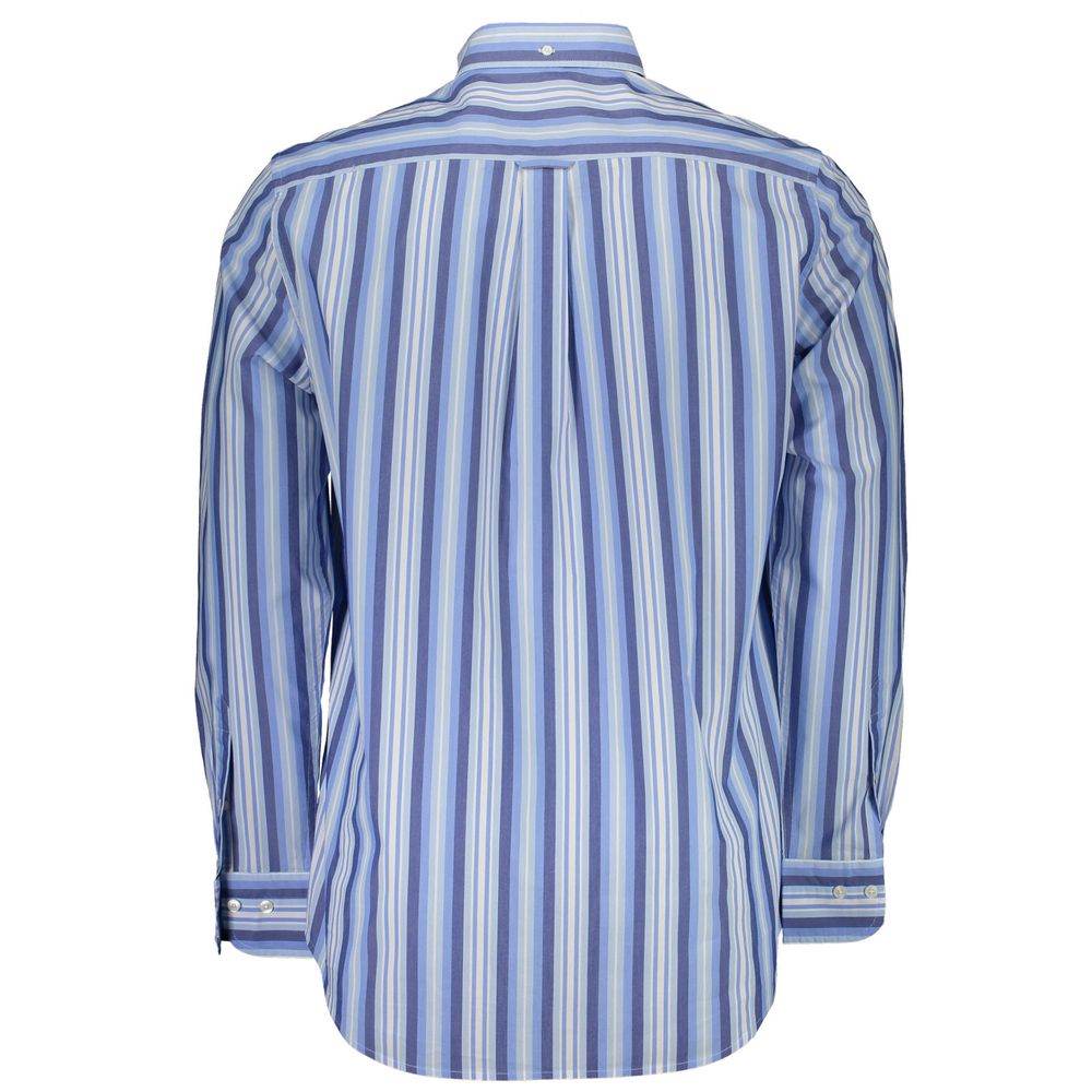 Gant Blue Cotton Men Shirt - Hilstor