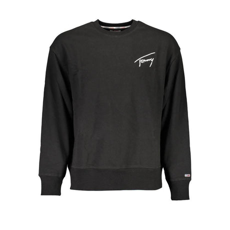Tommy Hilfiger Black Cotton Men Sweater - Hilstor