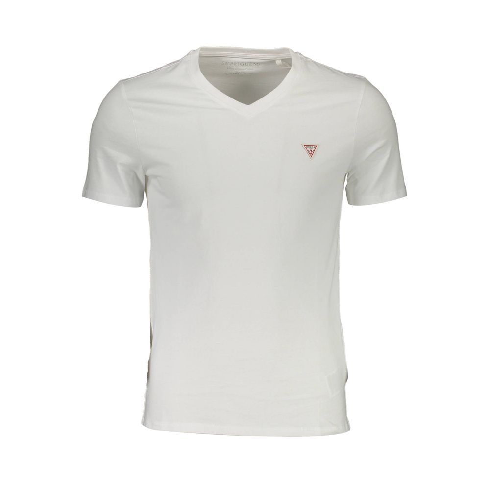 Guess Jeans White Organic Cotton Men T-Shirt