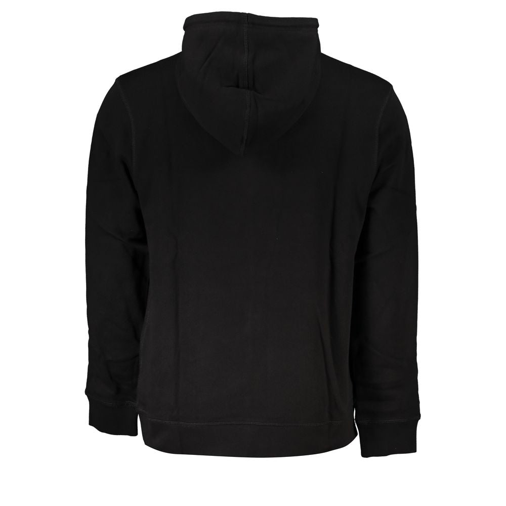 Hugo Boss Black Cotton Men Hooded Sweater