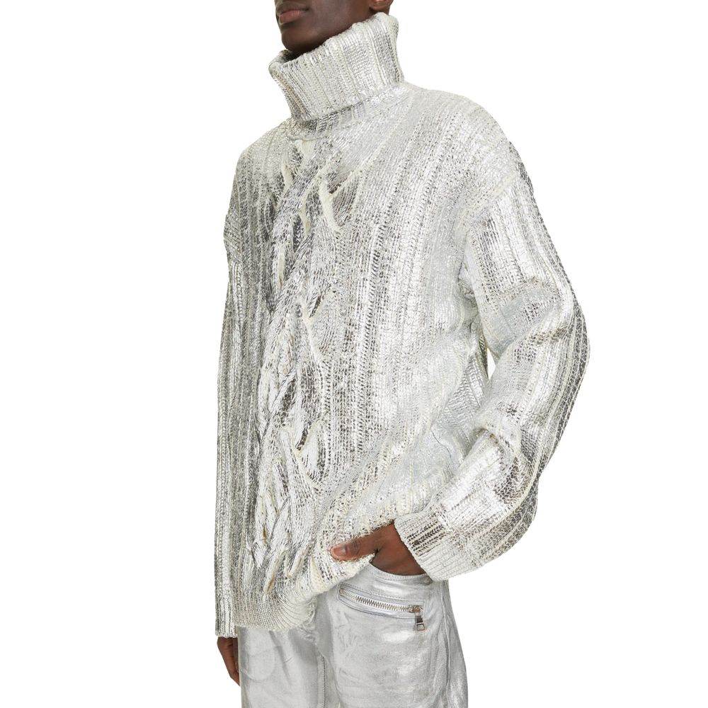 Balmain Brown Wool Men Turtleneck Sweater - Hilstor