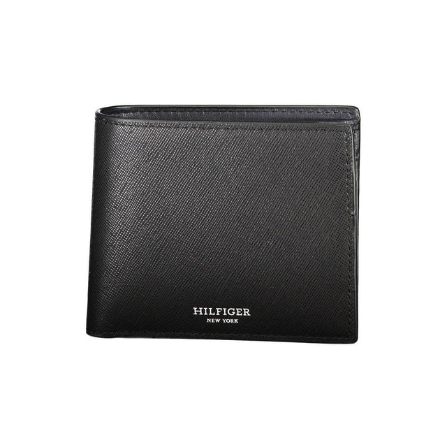 Tommy Hilfiger Black Leather Wallet - Hilstor